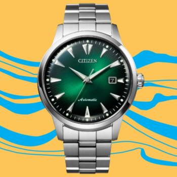 CITIZEN星辰 黑潮漸層機械腕錶 NK0007-88X