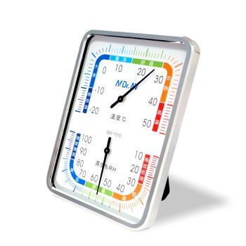 ND 方型超大面板 指標式6段彩色溫濕度計 GM-1310