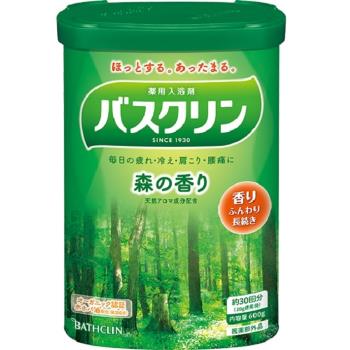 日本【巴斯克林】基本系列泡澡粉 森林香 600g