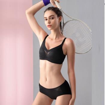 【華歌爾Wacoal】Sports✦專利立體無鋼圈 BM-B3L輕運動胸罩(酷涼黑) 呼吸泡模杯
