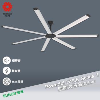 SUNON 節能大吊扇 3M Powerful HVLS Series 1 工業吊扇 節能扇 吊掛扇