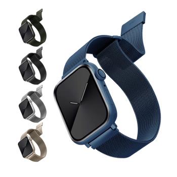UNIQ Apple Watch 42/44/45mm Dante 不鏽鋼米蘭磁扣錶帶