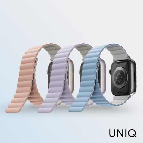 UNIQ Apple Watch 38/40/41mm Revix 雙色防水矽膠磁吸錶帶