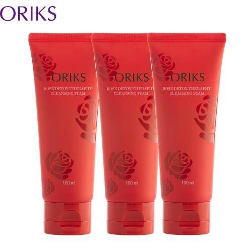 ORIKS玫瑰保濕精萃淨白洗卸三入組(100ml/瓶x3瓶)-集