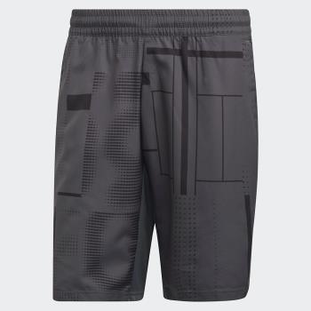 Adidas TENNIS CLUB 男裝 短褲 訓練 網球 吸濕排汗 拼接網布 灰HB9083
