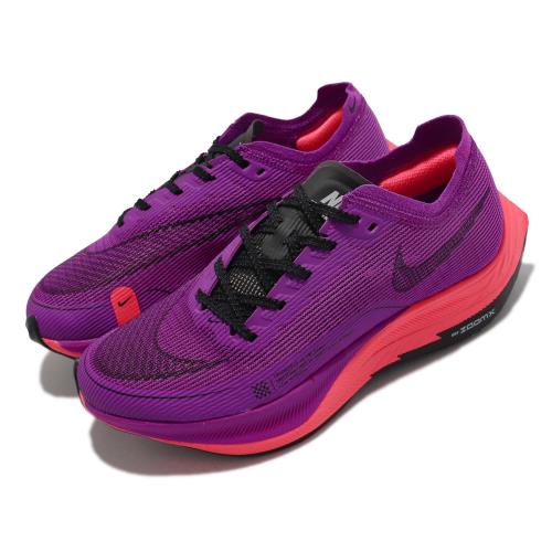 Nike 慢跑鞋 W ZoomX Vaporfly Next% 2 女鞋 氣墊 競速路跑 紫 橘紅 CU4123-501 [ACS 跨運動]