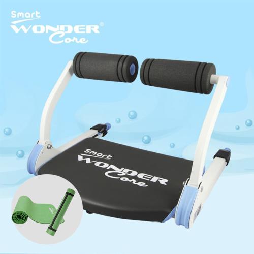 附Wonder Core環保運動墊(綠)★WonderCoreSmart全能輕巧健身機（糖霜藍-NG品）