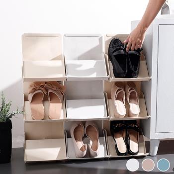 【傢飾美 】靈活變化可疊加省空間組合收納鞋架鞋櫃#