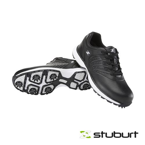 【stuburt】英國百年高爾夫球科技防水鞋(帶防滑鞋釘)EVOLVE TOUR II SPIKED SBSHU1123(黑)