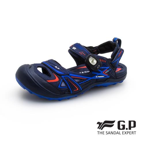 GP 親子戶外越野護趾鞋G1642W-藍色(SIZE:33-39 共二色) G.P