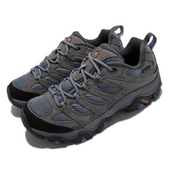 Merrell 戶外鞋 Moab 3 GTX 防水 真皮 運動 女鞋 登山 越野 避震 支撐 耐磨 黃金大底 灰 ML036324 [ACS 跨運動]