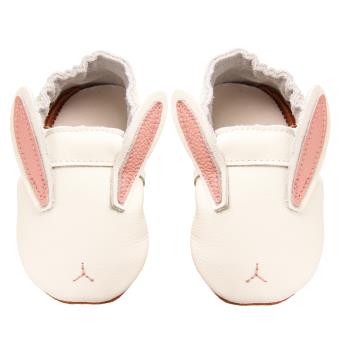【BABY:MAMI】真皮手工寶寶學步鞋 (#29 立體小白兔） 0-6M/6-12M 防滑麂皮底