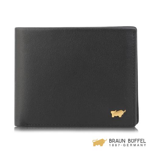 BRAUN BUFFEL NEWNOMAD-TW 新遊牧族-TW系列5卡透明窗皮夾 BF380-316-BK