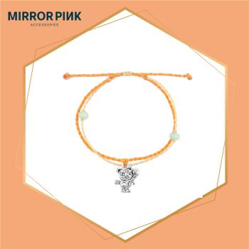 【MIRROR 皇宣緣】虎力全開翡翠蠟線手鍊