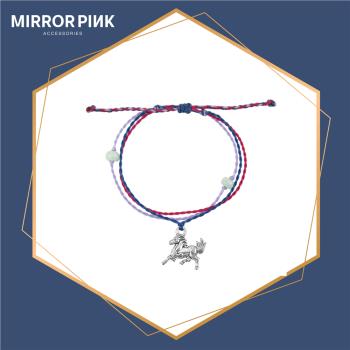 【MIRROR 皇宣緣】馬到成功翡翠蠟線手鍊