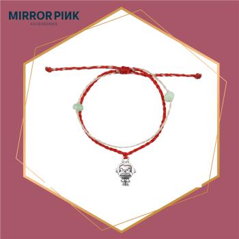 【MIRROR 皇宣緣】猴吟錦繡翡翠蠟線手鍊