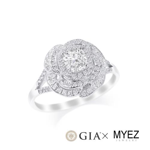 MYEZ GIA 50分F color天然真鑽18K金鑽戒女戒婚戒 歌頌