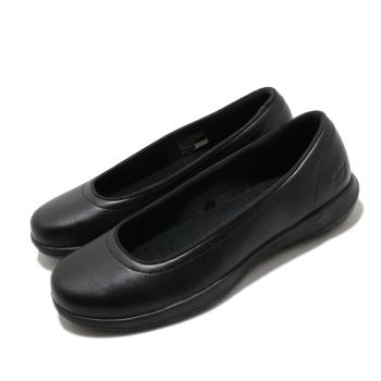 Skechers 休閒鞋 Go Walk Lite-Finest 女鞋 上班族 輕量 好穿脫 皮革鞋面 黑 16371BBK [ACS 跨運動]