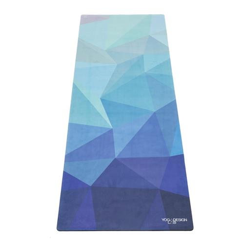 [Yoga Design Lab] Combo Mat 天然橡膠瑜珈墊3.5mm - Geo Blue (超細纖維絨面瑜珈墊)