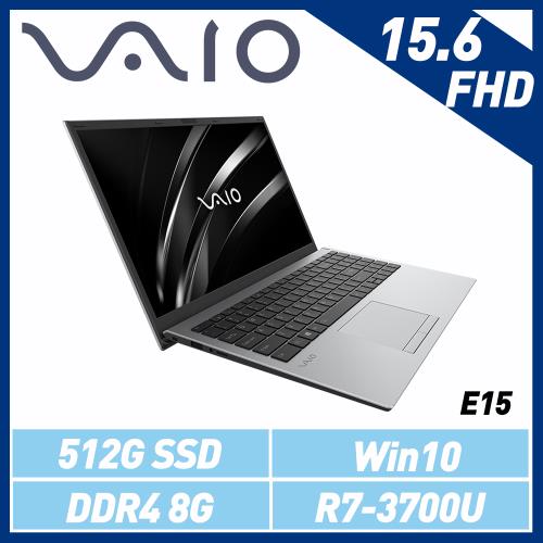 VAIO E15 NE15V2TW027P 銀 15.6吋輕薄筆電(R7-3700U/8GB/512GB SSD/Win10)