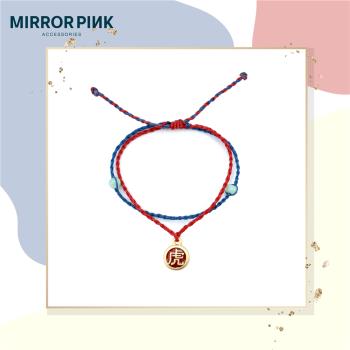 【MIRROR 皇宣緣】威風虎虎翡翠蠟線手鍊