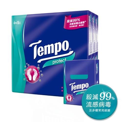 Tempo 抗菌倍護4層迷你紙手帕 (7抽x18包/組)