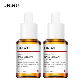 DR.WU 杏仁酸溫和煥膚精華8%15ML(2入組)-共2入