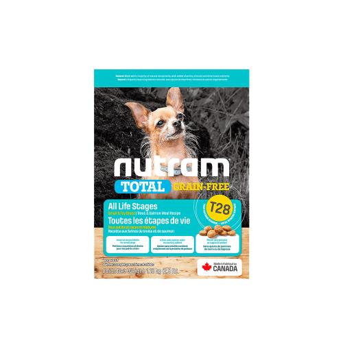 Nutram紐頓 T28無穀迷你犬 狗飼料 鮭魚配方-1.13kg X 1包