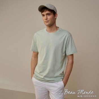 GIORDANO 男裝素色修身圓領短袖T恤 (15霧綠)