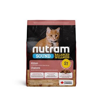 NUTRAM 紐頓 均衡健康系列S1 雞肉+鮭魚幼貓-2kg X 1包