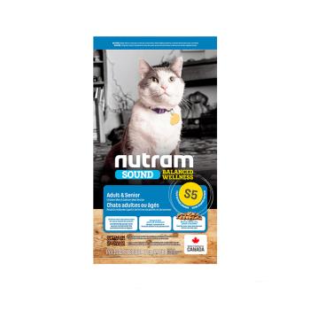 NUTRAM 紐頓 均衡健康系列S5 雞肉+鮭魚成貓熟齡貓-2kg X 1包