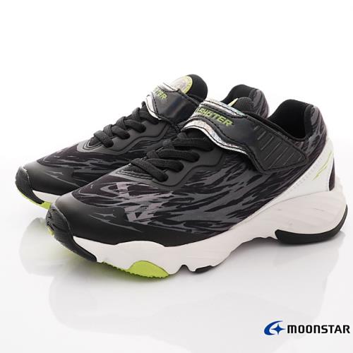 MOONSTAR日本月星- 炫技者旋風系列運動競速童鞋(SK00016黑-19-24cm)