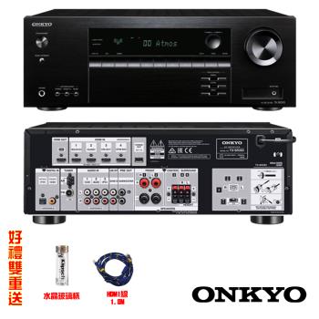 ONKYO 5.2聲道網路影音環繞擴大機TX-SR393(釪環公司貨)+送玻璃瓶.HDMI線