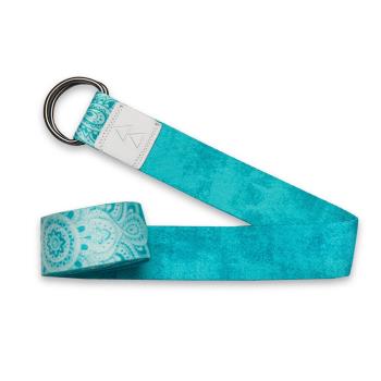 [Yoga Design Lab] Yoga Straps 生態印花瑜珈繩 - Mandala Turquoise (瑜珈繩、瑜珈帶、瑜珈拉帶)