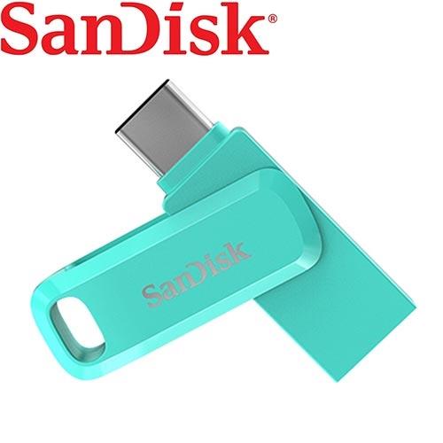 SanDisk Ultra Go USB Type-C 64GB雙用隨身碟SDDDC3-湖水綠【愛買】