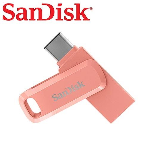 SanDisk Ultra Go USB Type-C 64GB雙用隨身碟SDDDC3-蜜桃橘【愛買】