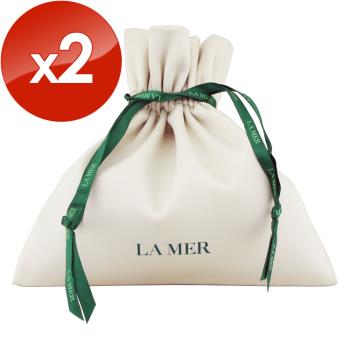【LA MER 海洋拉娜】緞面寵愛束口袋 2入