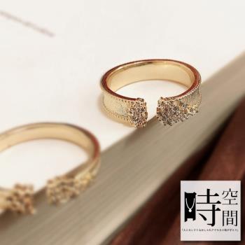 『時空間』夜空繁星鑲鑽造型(14Kgpゴールド)戒指