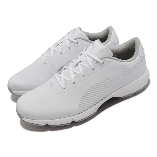 Puma 高爾夫球鞋 Drive Fusion Tech 男鞋 白 有釘 皮革 Golf 19243004 [ACS 跨運動]