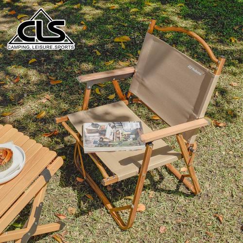 韓國CLS NOBANA超輕量木紋鋁合金戶外便攜摺疊椅(一般款)/露營椅/摺疊椅/木椅(兩色任選)