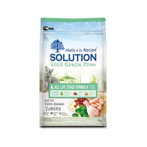 SOLUTION耐吉斯-無穀全齡貓化毛配方 33lbs(15kg)(買就送UCAT 貓 2kg*1包隨機)