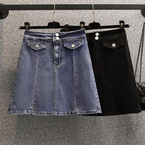 麗質達人 - 30049牛仔百搭裙-二色