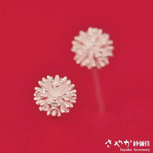 【Sayaka紗彌佳】蒲公英花球造型耳環
