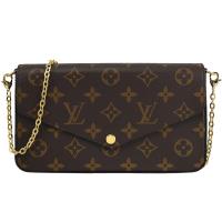 Louis Vuitton LV M81896 Pochette Félicie 經典老花鏈條手拿/斜背包