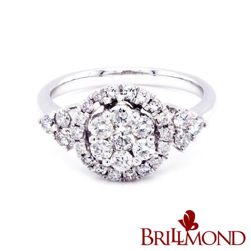 【BRILLMOND】80分 14K金 絕美閃耀鑽戒(天然鑽石總重80分)