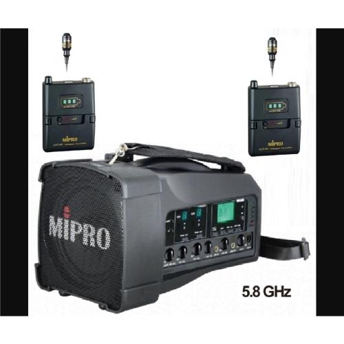 MIPRO最新三代肩掛式5G藍芽無線喊話器(MA-100D代替MA-100DB)
