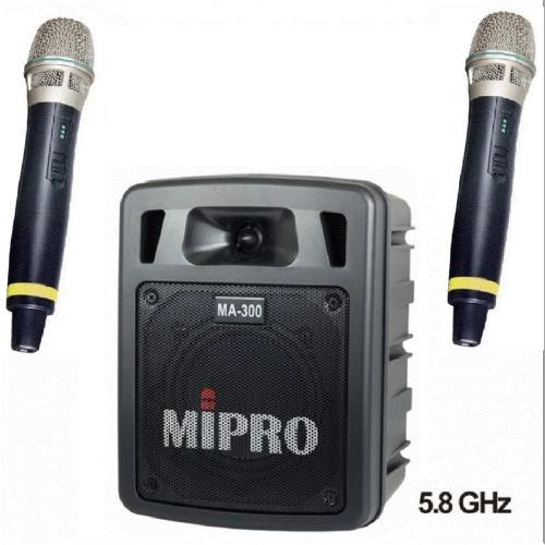 MIPRO最新三代5G藍芽/USB鋰電池手提式無線擴音機(MA-300D代替MA-303DB)