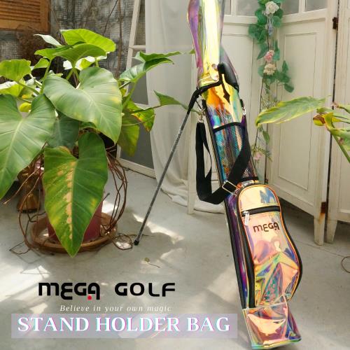 【MEGA GOLF】魔幻力亮高爾夫腳架練習袋5009 炫彩高爾夫 腳架袋 高爾夫球袋 練習袋 炫彩 雷射