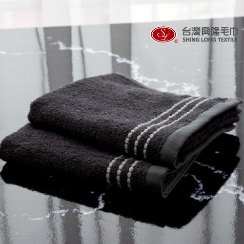 【台灣興隆毛巾製】維納斯 抗臭防霉毛巾 2條毛巾組(深灰款)