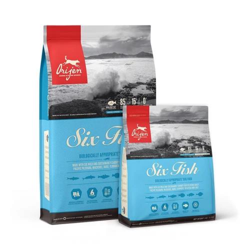 Orijen 六種鮮魚犬 無穀配方1KG(野生漁獲+新鮮蔬果)